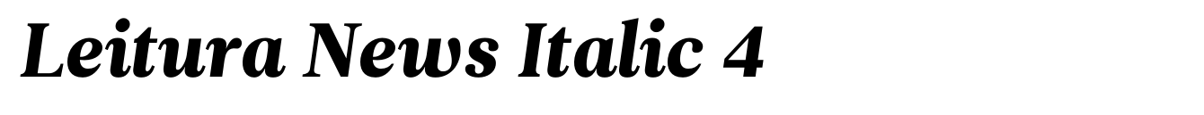 Leitura News Italic 4